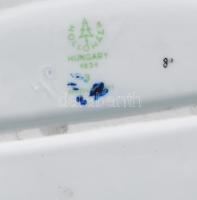 Hollóházi táncoló lány pár. Kézzel festett, jelzett, hibátlan, m: 18,5 cm