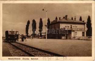 1930 Balatonföldvár, Vasútállomás, sínautóbusz (sínbusz) (EB)