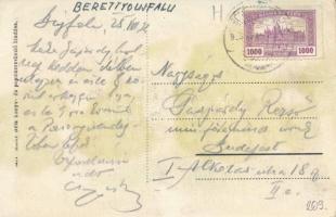 Berettyóújfalu, Vasútállomás. Adler Béla kiadása (Rb)