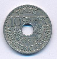 Tunézia 1931. 10c Ni-Sárgaréz T:XF Tunisia 1931. 10 Centimes Ni-Brass C:XF Krause KM#259