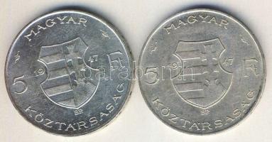 1947. 5ft Ag "Kossuth" (2x) T:2,2/3