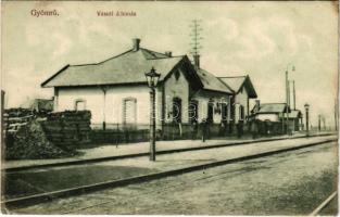 1913 Gyömrő, vasútállomás. Stern Ferenc kiadása (b)