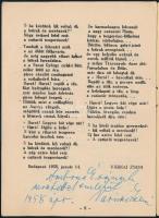 Várnai Zseni: A cattaroi tengerész felkelés. Bp., 1958. 8p. Papíborítóval. Dedikált!