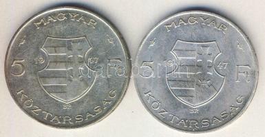 1947. 5ft Ag "Kossuth" (2x) T:2,2/3