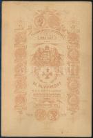 cca 1880 Sopron házsor bontása. M. Rupprecht kabinetfotója 17x11 cm / Oedenburg demolition of houses...