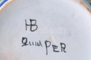 Bretagne francia kézzel festett csésze. Jelzett, kis kopással, m: 7 cm