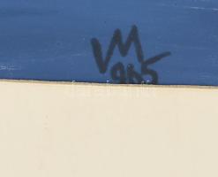 Varga Mátyás (1910-2002): Napfény (cím nélkül), 1965. Olaj, papír, jelezve jobbra lent, paszpartuban...