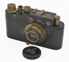 Leica III. Waffen SS. fényképezőgép Zorkij replika. Jó állapotban, bőr tokkal