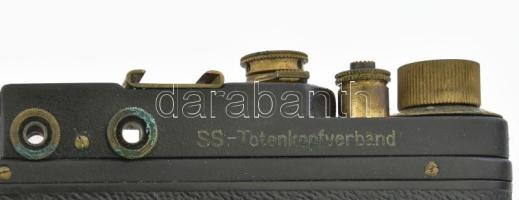 Leica III. Waffen SS. fényképezőgép Zorkij replika. Jó állapotban, bőr tokkal