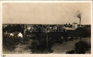 Pélmonostor, Beli Manastir; gyár, vasútállomás. Karácsonyi Frigyes kiadása / factory, railway station (fl)