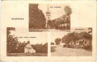 1924 Hejőbába, Római katolikus és református templom, községháza (EK)