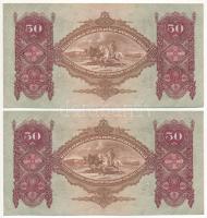 1932. 50P (2x) sorszámkövetők "D 217 045795 - D 217 045796" T:AU Adamo P14