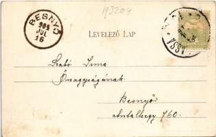 1904 Pécel, vasúti indóház, vasútállomás, vonat. Szamek Dávid kiadása (fl)