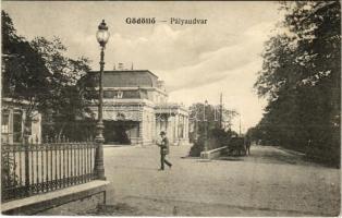 1915 Gödöllő, Pályaudvar, vasútállomás (szakadás / tear)