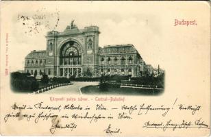 1899 (Vorläufer) Budapest VII. Központi (Keleti) pályaudvar, vasútállomás (EK)