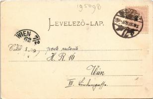 1899 (Vorläufer) Budapest VII. Központi (Keleti) pályaudvar, vasútállomás (EK)