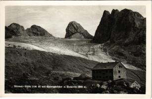 Gosau, Adamekhütte, m. mit Gosaugletscher Dachstein / rest house, glacier. BL 527-772