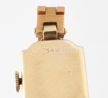 Arany (Au) 14K Ancre Watch női óra, jelzett, FÉM szíjjal és kapoccsal, h: 17 cm, bruttó: 20,7 g