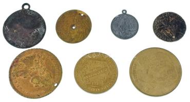 7db-os külföldi emlékérem és gyenge tartású érem tétel, közte Németország 1986. "Welt Mobil - 1...