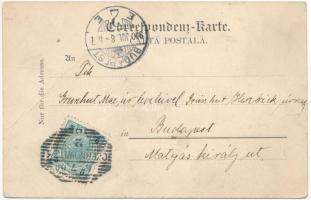 1900 Chernivtsi, Czernowitz, Cernauti, Csernyivci (Bukovina, Bukowina); K.u.K. Hauptwache / Austro-H...