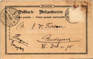 1901 Dar es-Salaam, Daressalam (Deutsch-Ost-Afrika); Art Nouveau, floral (Rb)