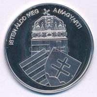 DN "Nemzetünk nagyjai - Hunyadi János" kétoldalas Ag emlékérem tanúsítvánnyal (10,37g/0,99...