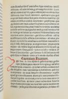 A második magyarországi ősnyomda egyik nyomtatványa. Laudivius Zacchia: Vita beati Hieronymi 1478/14...