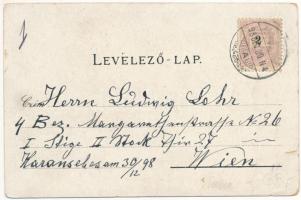 1898 (Vorläufer) Karánsebes, Caransebes; Vermögensgemeinde, Officiers-Pavillon, Hauptgasse, Diöcesan...