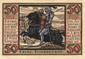 Német Birodalom/Weimari Köztársaság/Altenburg 1921. 50Pf (8x) 8klf db, teljes sor T:I,I-