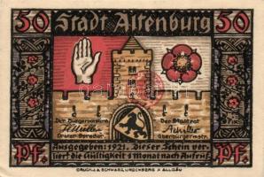 Német Birodalom/Weimari Köztársaság/Altenburg 1921. 50Pf (8x) 8klf db, teljes sor T:I,I-