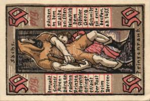 Német Birodalom/Weimari Köztársaság/Altenburg 1921. 50Pf (8x) 8klf db, teljes sor T:I,I-