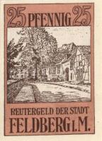 Német Birodalom/Weimari Köztársaság/Feldberg DN 10Pf + 25Pf + 50Pf 3klf db, teljes sor T:I,I-