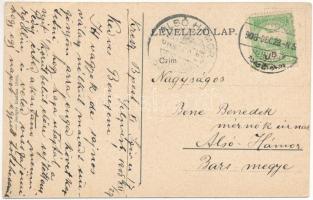 1908 Selmecbánya, Banská Stiavnica; Deák Ferenc utca, piac, szálloda. Joerges kiadása 1908. / street...