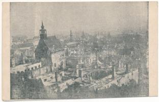 1913 Pozsony, Pressburg, Bratislava; nach dem Brande am 17. Mai 1913. / zsidónegyed az 1913. május 17-i tűzvész után / Jewish quarter after the great fire, ghetto (EK)