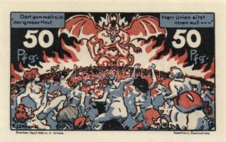 Német Birodalom/Weimari Köztársaság/Schierhe im Harz Brocken 1921. 10Pf + 25Pf + 50Pf + 75Pf 4klf db...