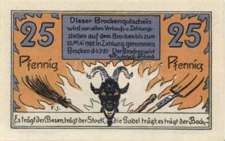 Német Birodalom/Weimari Köztársaság/Schierhe im Harz Brocken 1921. 10Pf + 25Pf + 50Pf + 75Pf 4klf db...