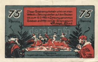 Német Birodalom/Weimari Köztársaság/Schierhe im Harz Brocken 1921. 10Pf + 25Pf + 50Pf + 75Pf 4klf db...