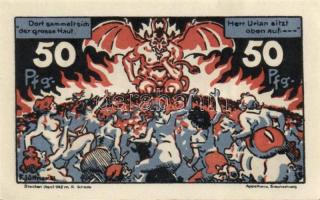 Német Birodalom/Weimari Köztársaság/Schierhe im Harz Brocken 1921. 10Pf + 25Pf + 50Pf + 75Pf 4klf db...