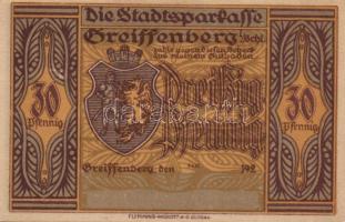 Német Birodalom/Weimari Köztársaság/Greiffenberg DN 30Pf + 60Pf + 1M + 3M + 5M 5klf db, teljes sor T:I