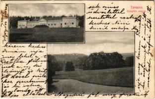 1921 Tavarna, Tovarné (Varannó, Vranov nad Toplou); Barkóczy kastély. Nyulászi Béla kiadása / castle (EB)