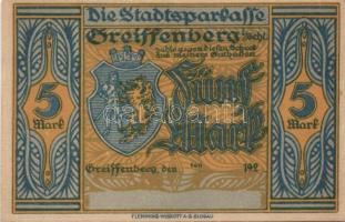 Német Birodalom/Weimari Köztársaság/Greiffenberg DN 30Pf + 60Pf + 1M + 3M + 5M 5klf db, teljes sor T...