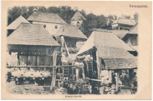 1910 Verespatak, Rosia Montana; arany-zúzók / gold mine