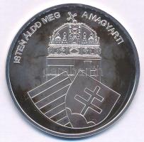 DN "Nemzetünk nagyjai - Gróf Batthyány Lajos" kétoldalas Ag emlékérem tanúsítvánnyal (10,3...