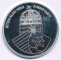 DN "Nemzetünk nagyjai - Mátyás az igazságos" kétoldalas Ag emlékérem tanúsítvánnyal (10,37...