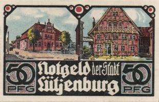 Német Birodalom/Weimari Köztársaság/Lütjenburg 1921. 25Pf + 50Pf + 100Pf 3klf db, teljes sor T:I