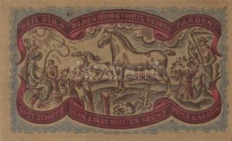 Német Birodalom/Weimari Köztársaság/Oldenburg 1921. 50Pf (6x) 6klf db, teljes sor T:I