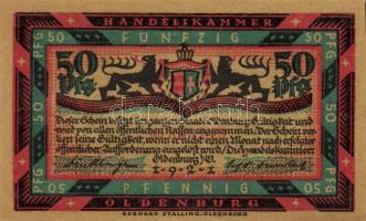 Német Birodalom/Weimari Köztársaság/Oldenburg 1921. 50Pf (6x) 6klf db, teljes sor T:I