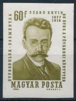 1964 Évfordulók - Események (II.) - Szabó Ervin vágott bélyeg