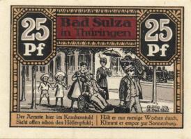 Német Birodalom/Weimari Köztársaság/Sulza 1921. 10Pf + 25Pf + 50Pf (2x) + 75Pf (2x) 6klf db, teljes ...