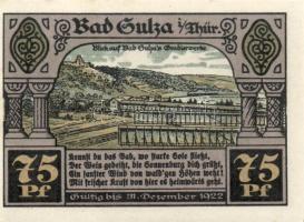 Német Birodalom/Weimari Köztársaság/Sulza 1921. 10Pf + 25Pf + 50Pf (2x) + 75Pf (2x) 6klf db, teljes ...